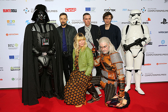 Gunnar Spies, Mieze Katz aka Maria Mummert, Robert Schütze und Andy Penn von der Band Mia  (©Fotos: Gisela Schober/Getty Images)